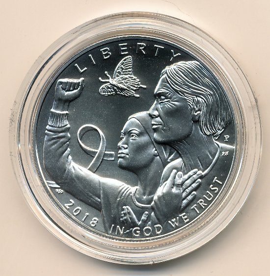 Commems-Collection-Modern:-What-If?-2018-Breast-Cancer-Awareness-Silver-Dollar