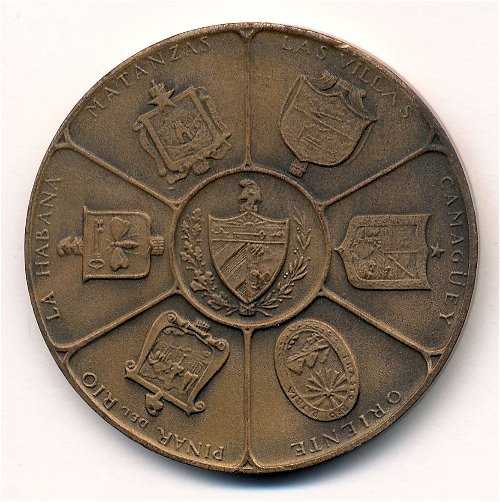 Commems-Collection-Medals:-1952-Cuba-50th-Anniversary-Medal