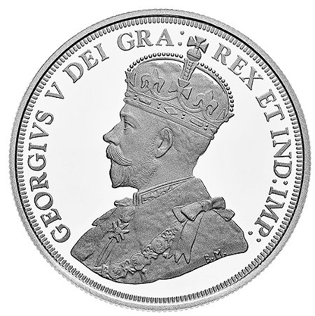 Commems-Collection-Canadian:-King-George-V-On-Canada's-36-MM-Silver-Dollars