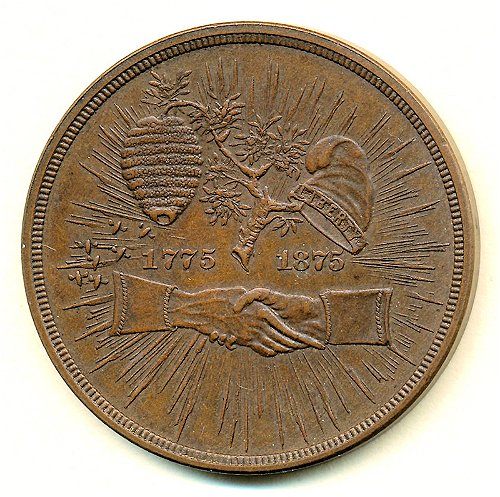 Commems-Collection-Medals:-1875-Mecklenburg-Declaration-Centennial