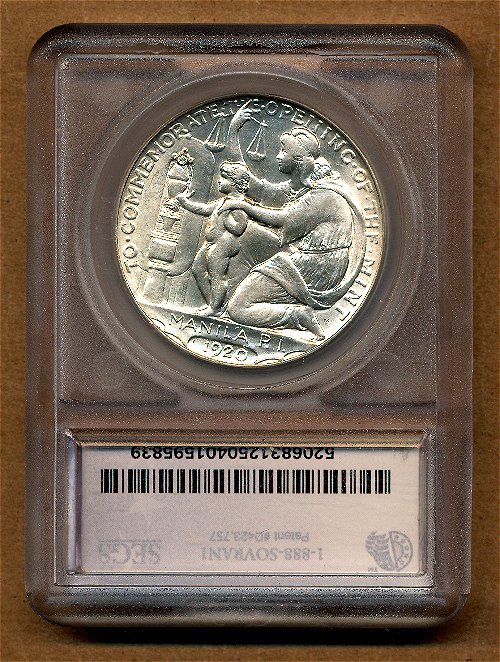 Commems-Collection-Medals:-1920-Manila-Mint-Opening-Medals-/-Wilson-Dollars