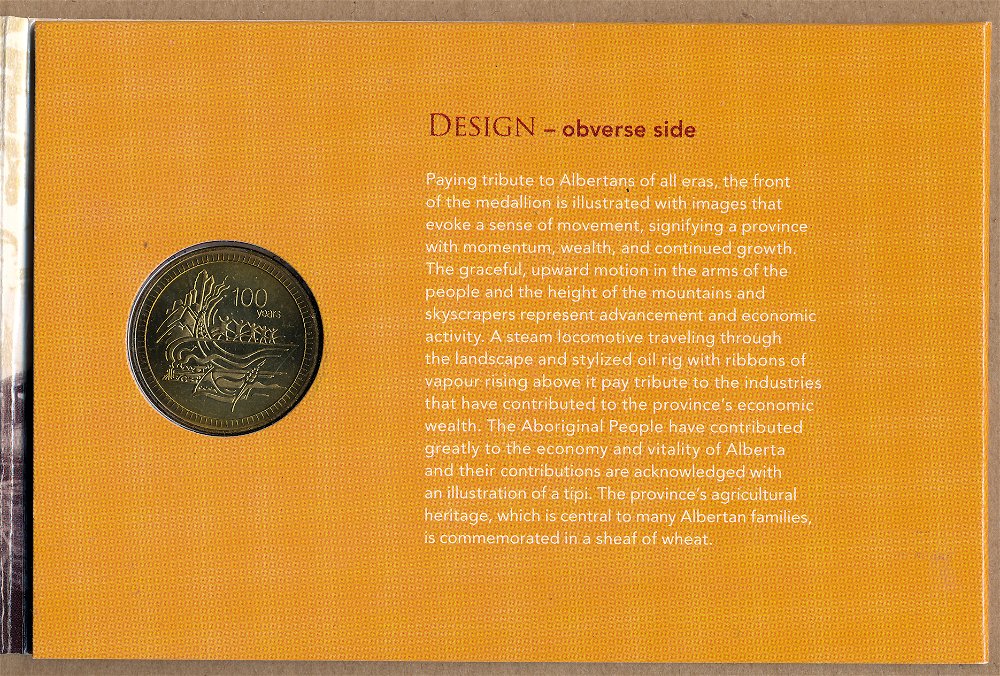 Commems-Collection-Canadian:-2005-Alberta-Centennial-Silver-$5---Coin-1-Of-12
