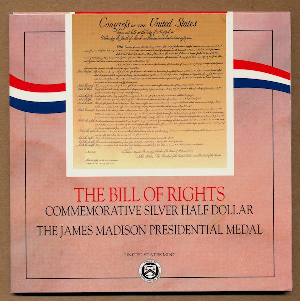 Commems-Collection-Modern:-1993-Bill-Of-Rights-Coin-And-Medal-Set