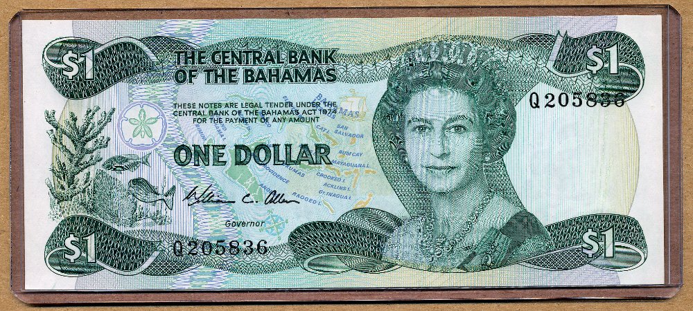 Commems-Collection-Currency:-Bahamas-$1-Notes