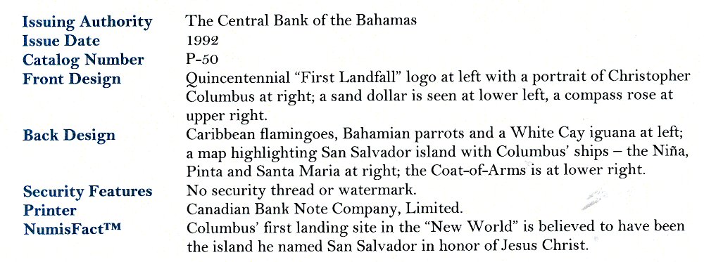 Commems-Collection-Currency:-Bahamas-$1-Notes