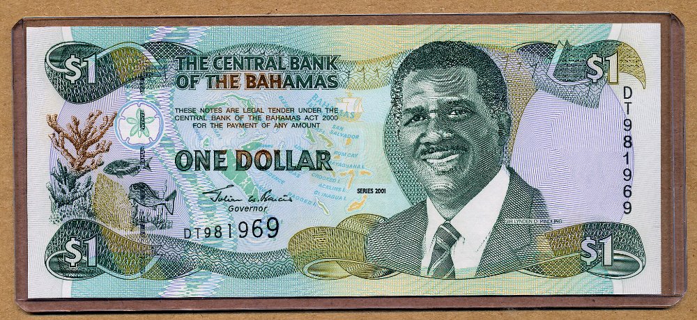Commems-Collection-Currency:-Bahamas-$1-Notes