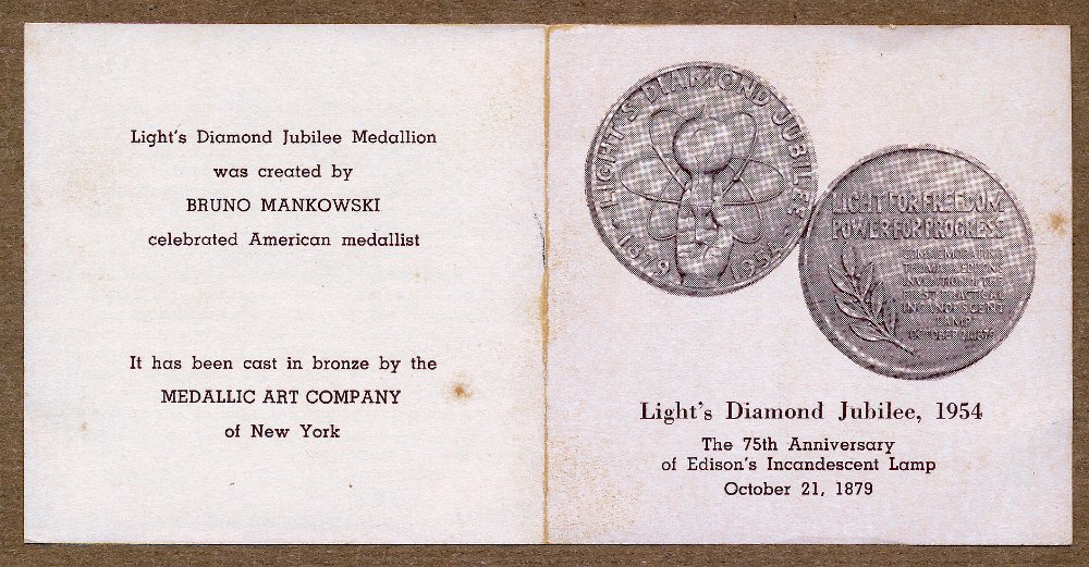 Commems-Collection-Medals:-1954-Light's-Diamond-Jubilee