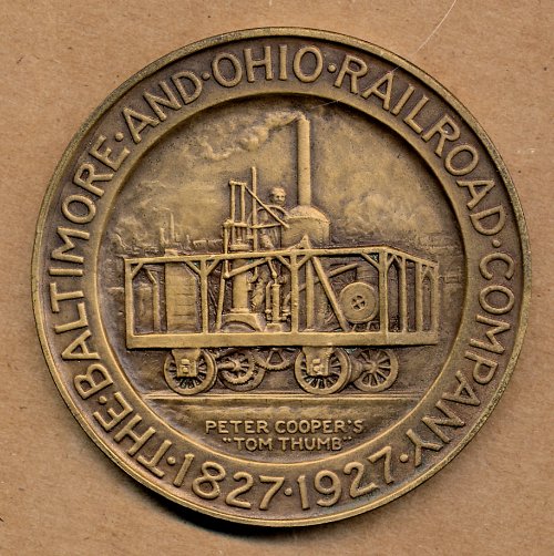 Commems-Collection-Medals:-1927-B-&-O-Railroad-Centennial