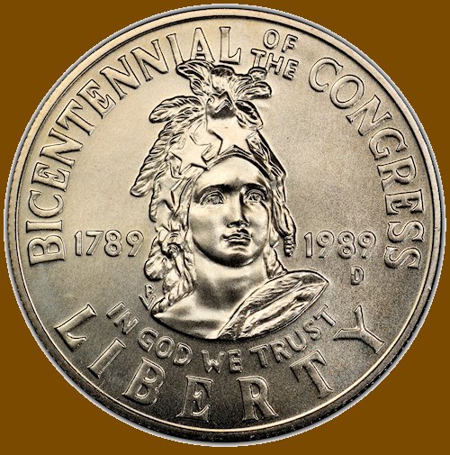 Commems-Collection-Modern:-1989-US-Congress-Bicentennial