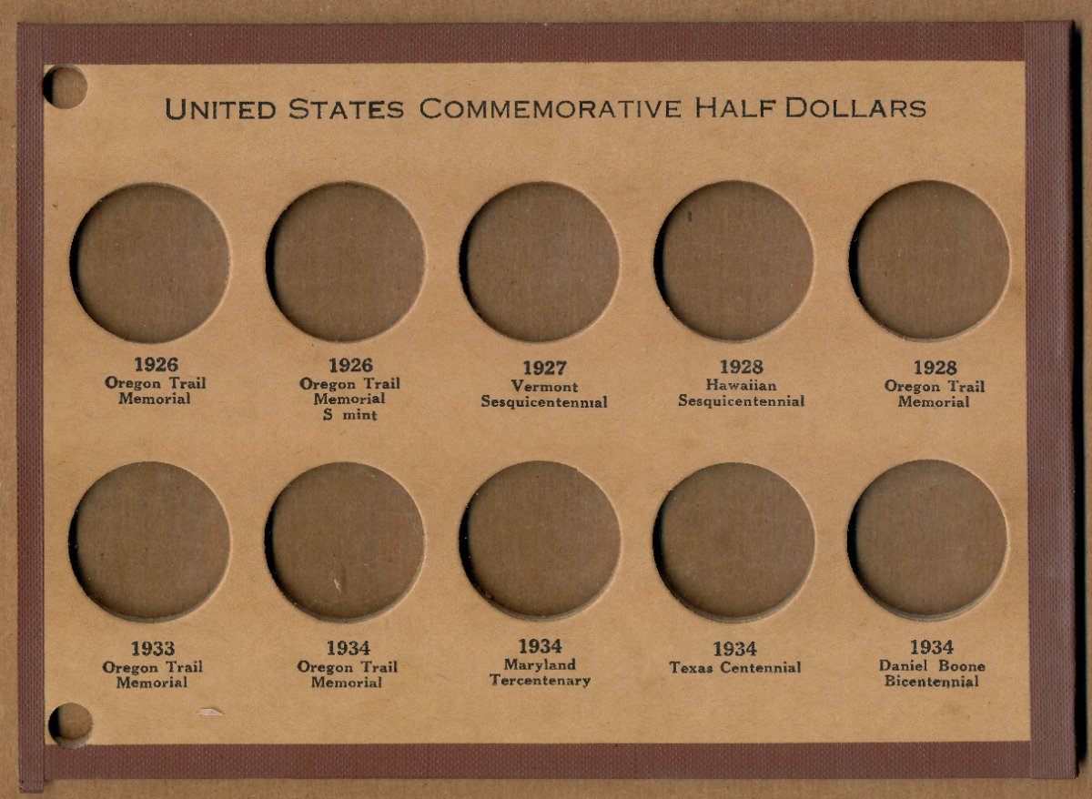 Commems-Collection-Classic:-Wayte-Raymond-Commemorative-Coin-Boards---Complete-Date-&-Mint-Mark-Set