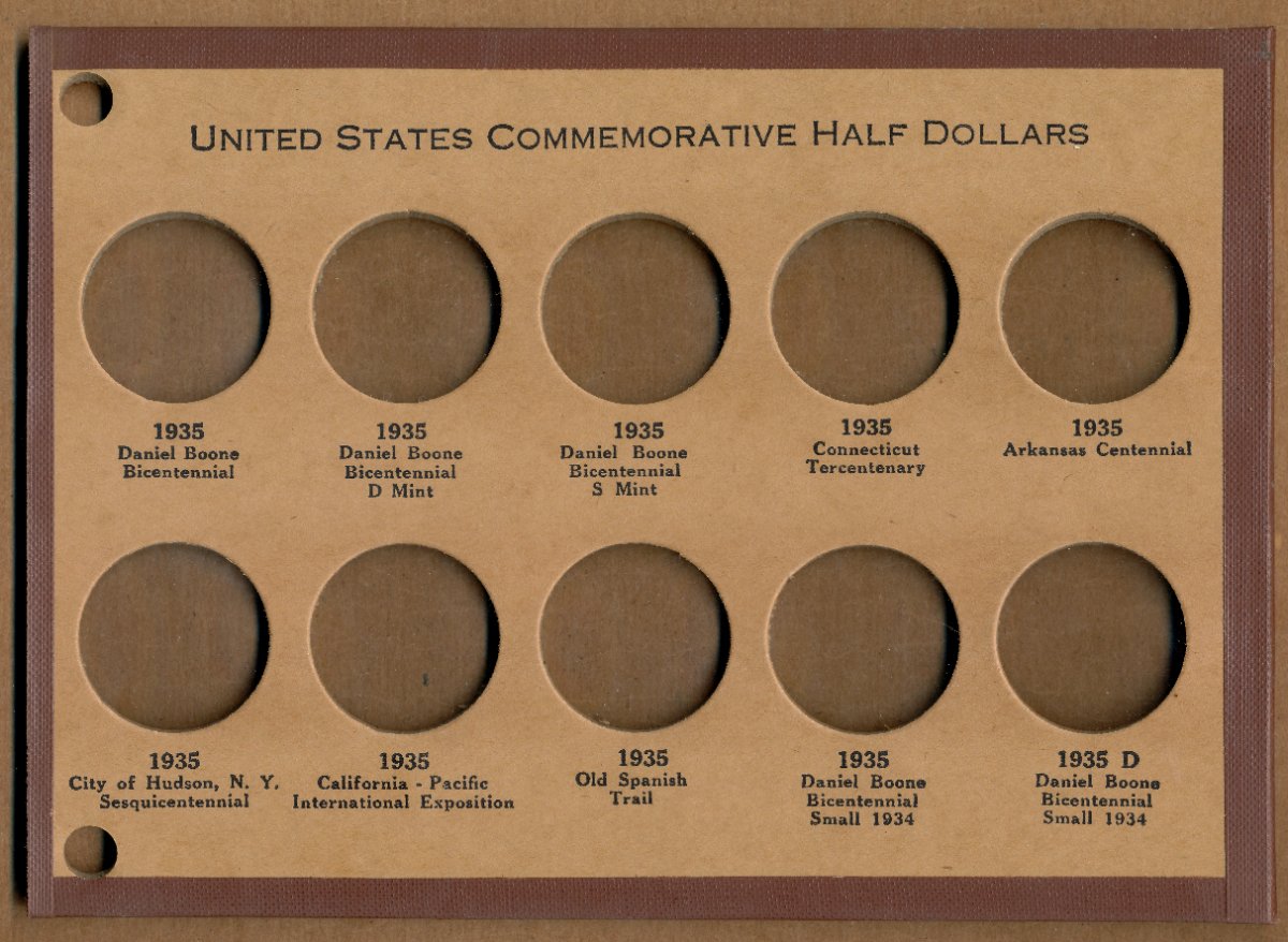 Commems-Collection-Classic:-Wayte-Raymond-Commemorative-Coin-Boards---Complete-Date-&-Mint-Mark-Set