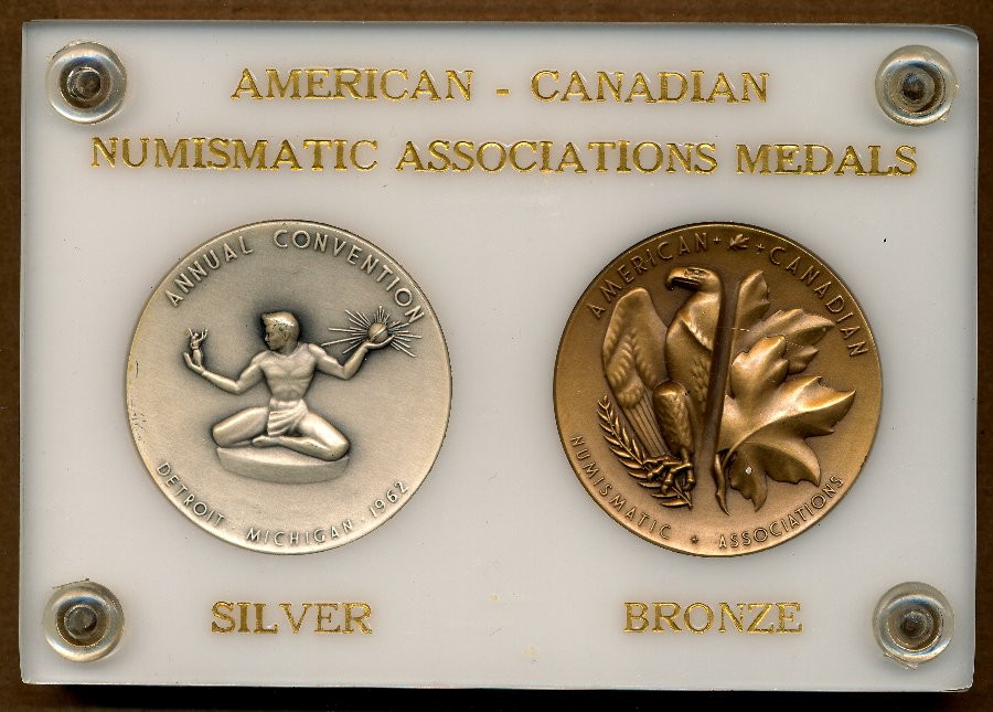 Commems-Collection-Medals:-1962-A-N-A---C-N-A-Convention