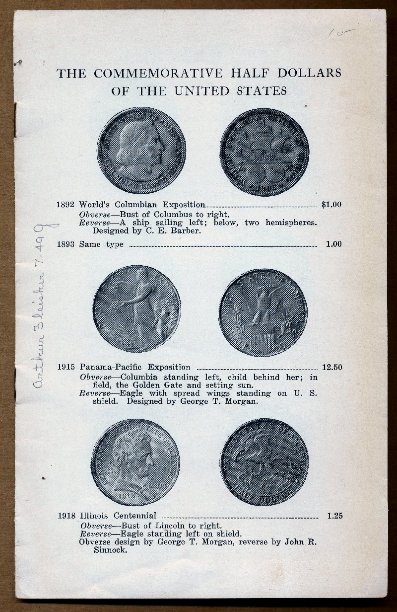 Commems-Collection-Classic:-Wayte-Raymond-Illustrated-Price-List-Of-Commemorative-Half-Dollars