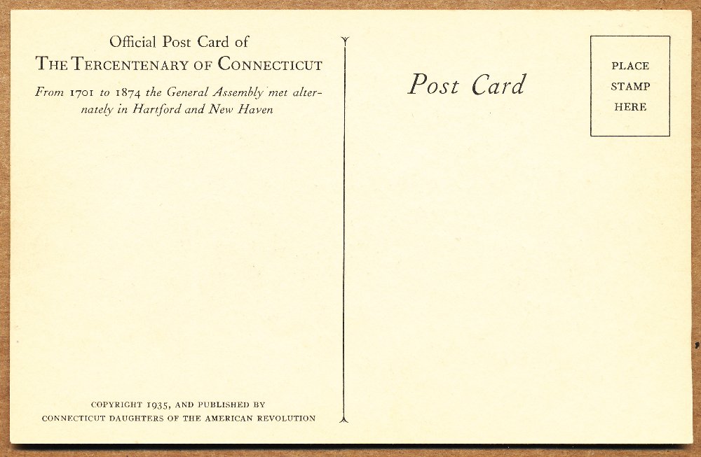 Commems-Collection-Classic:-1935-Connecticut-Tercentenary---Official-Postcards