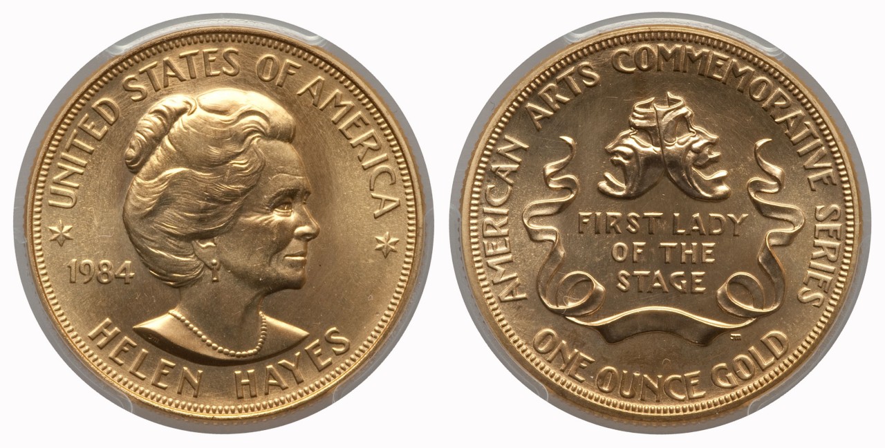 Commems-Collection-Modern:-1980-84-American-Arts-Gold-Medallions