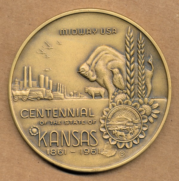 Commems-Collection-Medals:-1961-Kansas-Statehood-Centennial