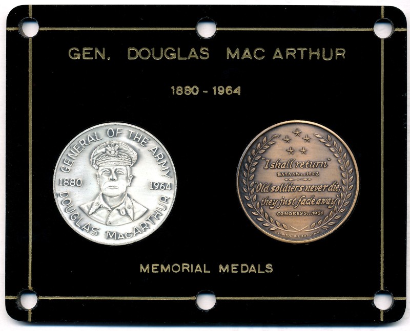 Commems-Collection-Medals:-1964-General-Douglas-Mac-Arthur-Memorial