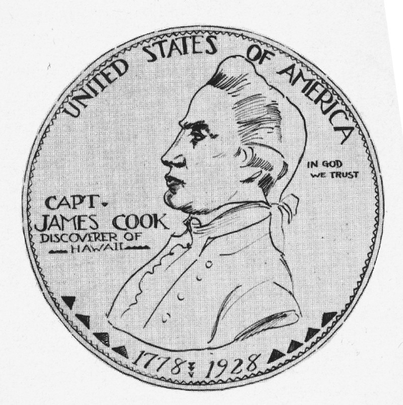 Commems-Collection-Classic:-1928-Hawaiian-Discovery-Sesquicentennial---Sketches-Vs.-Models