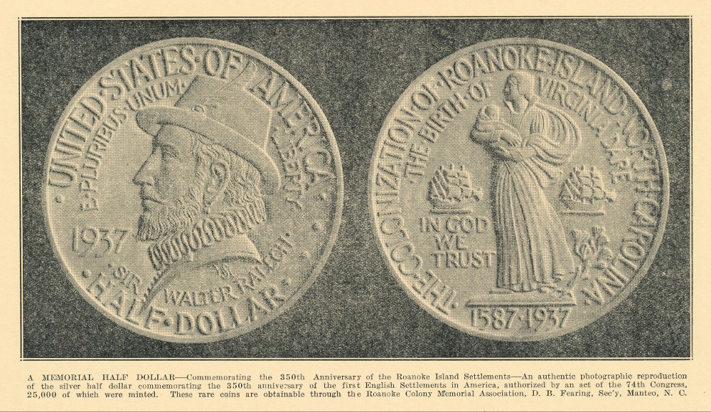 Commems-Collection-Classic:-1937-Roanoke-Colony-Memorial---First-Settlements