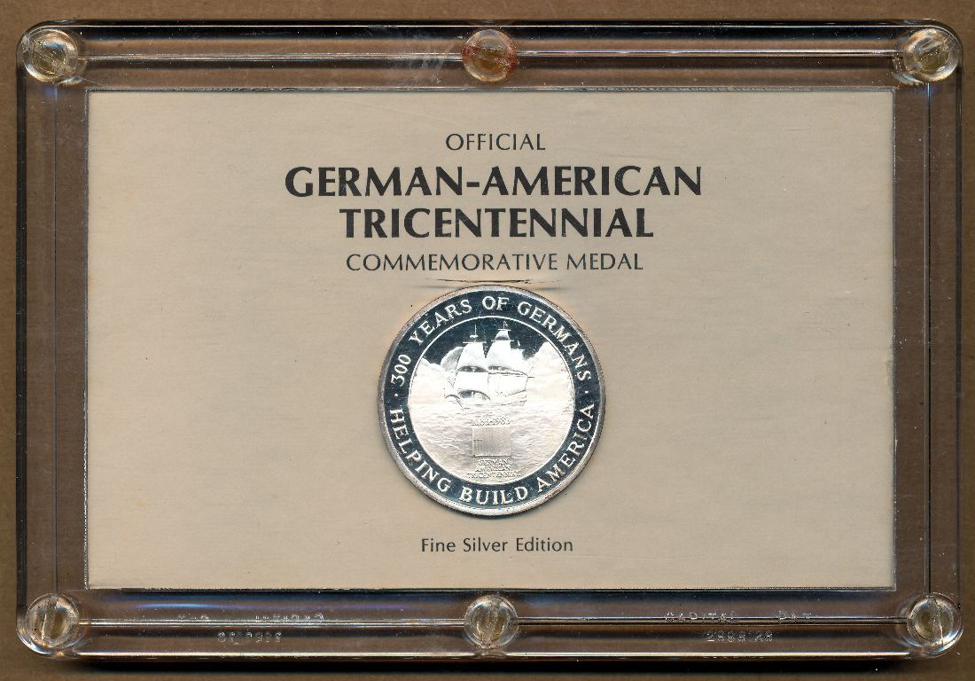 Commems-Collection-Medals:-1983-German-Immigration-Tricentennial