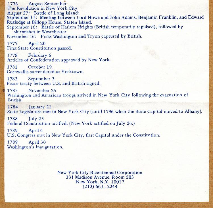 Commems-Collection-Medals:-1976-New-York-City-Bicentennial