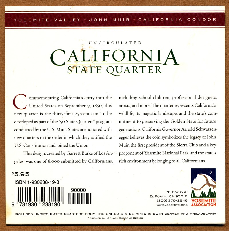 Commems-Collection-Modern:-2005-California-Statehood-Quarter---Yosemite-Set
