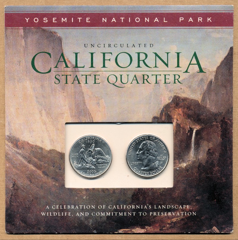 Commems-Collection-Modern:-2005-California-Statehood-Quarter---Yosemite-Set