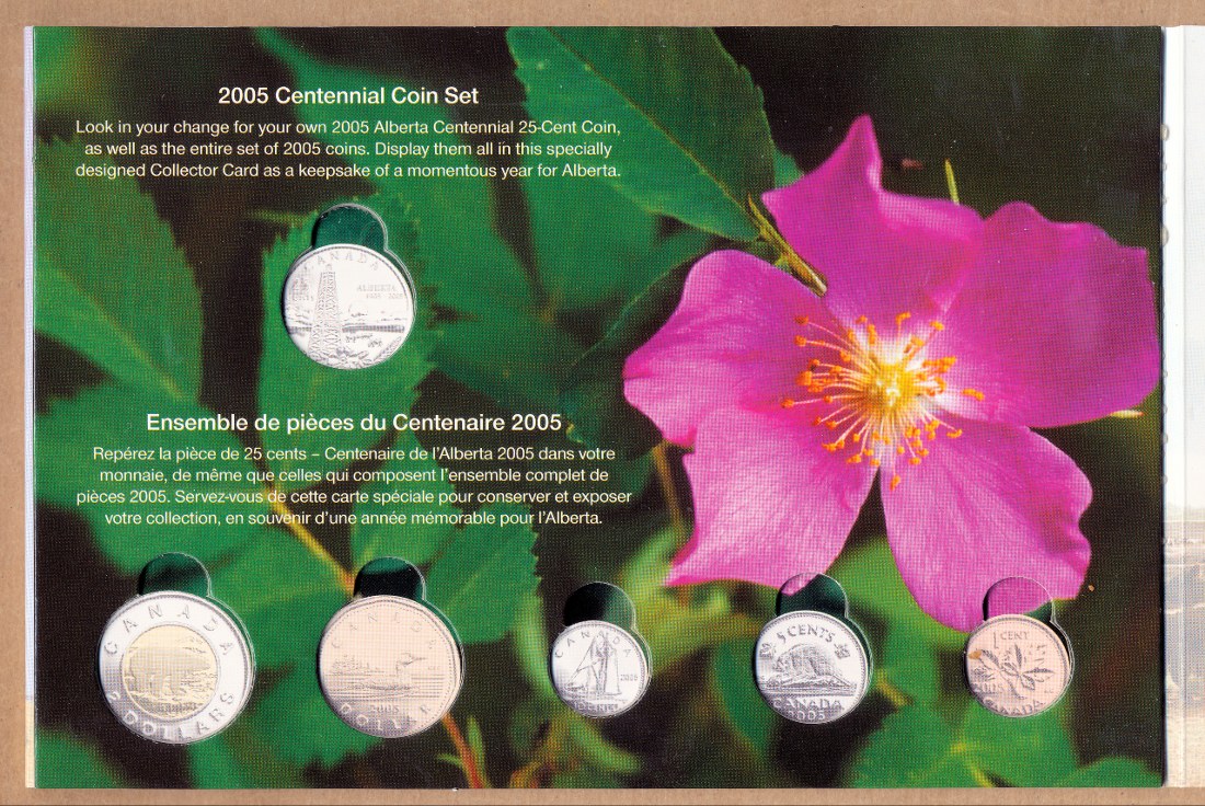 Commems-Collection-Canadian:-2005-Alberta-Centennial-Silver-$5---Coin-1-Of-12