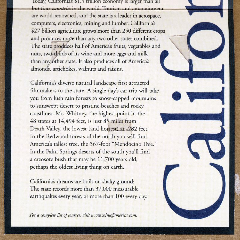 Commems-Collection-Modern:-2005-California-Statehood-Quarter---Yosemite-Set