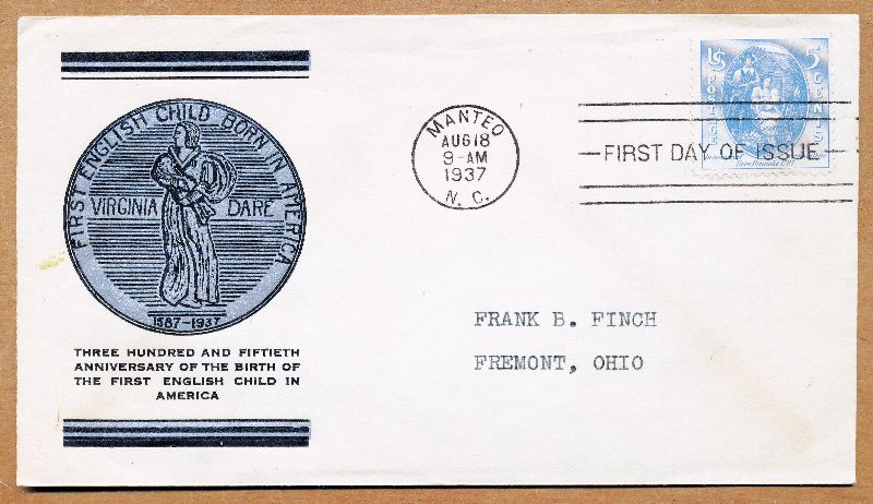 Commems-Collection-Classic:-Quick-Bits-131---1937-Virginia-Dare-FDC