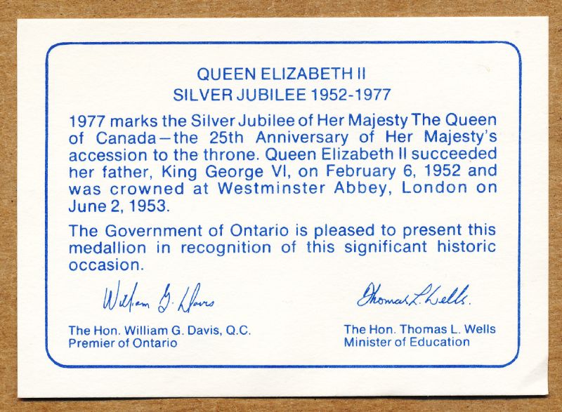 Commems-Collection-Canadian:-1977-Queen-Elizabeth-II--Silver-Jubilee---Silver-Dollar