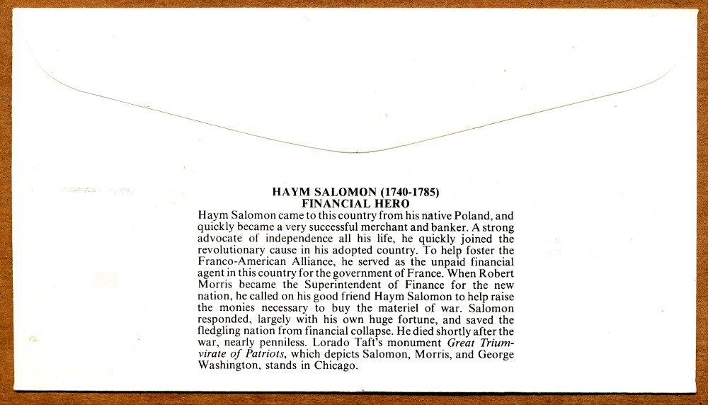 Commems-Collection-Philately-Friday:-#11---1975-US-Haym-Salomon---Unheralded-Heroes