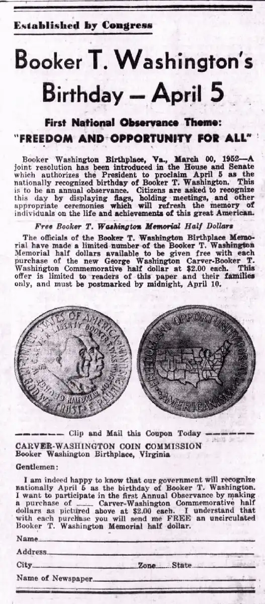Commems-Collection-Classic:-1951-54-George-Washington-Carver---Booker-T-Washington---Special-Offer