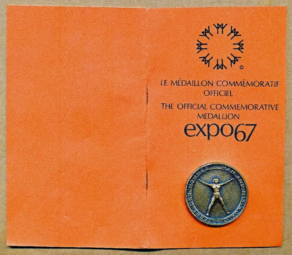 Commems-Collection-Canadian:-1967-Expo-67---Official-Medallion