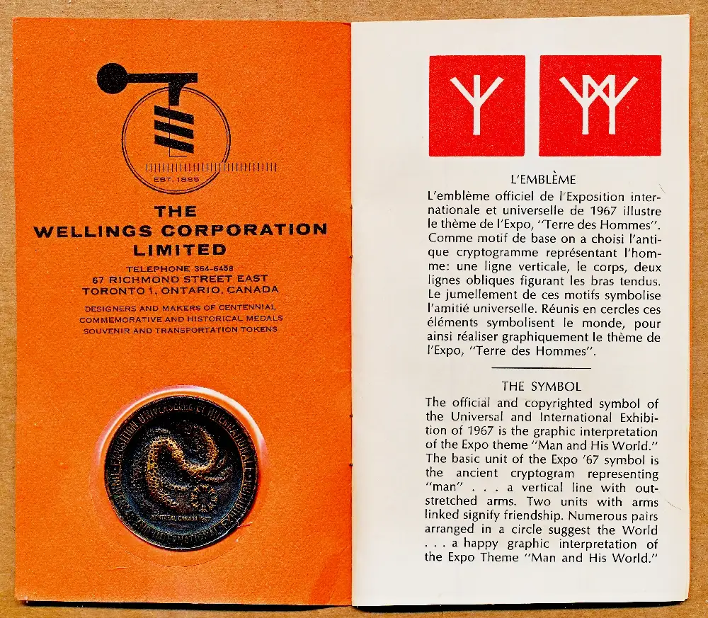 Commems-Collection-Canadian:-1967-Expo-67---Official-Medallion