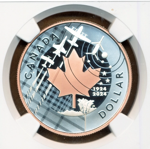 Commems-Collection-Canadian:-2024-Royal-Canadian-Air-Force---Annual-Silver-Dollar-/-Regular-Edition