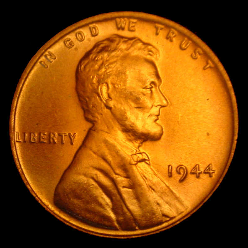 1944-Not-Mint-Penny,-L-On-Rim