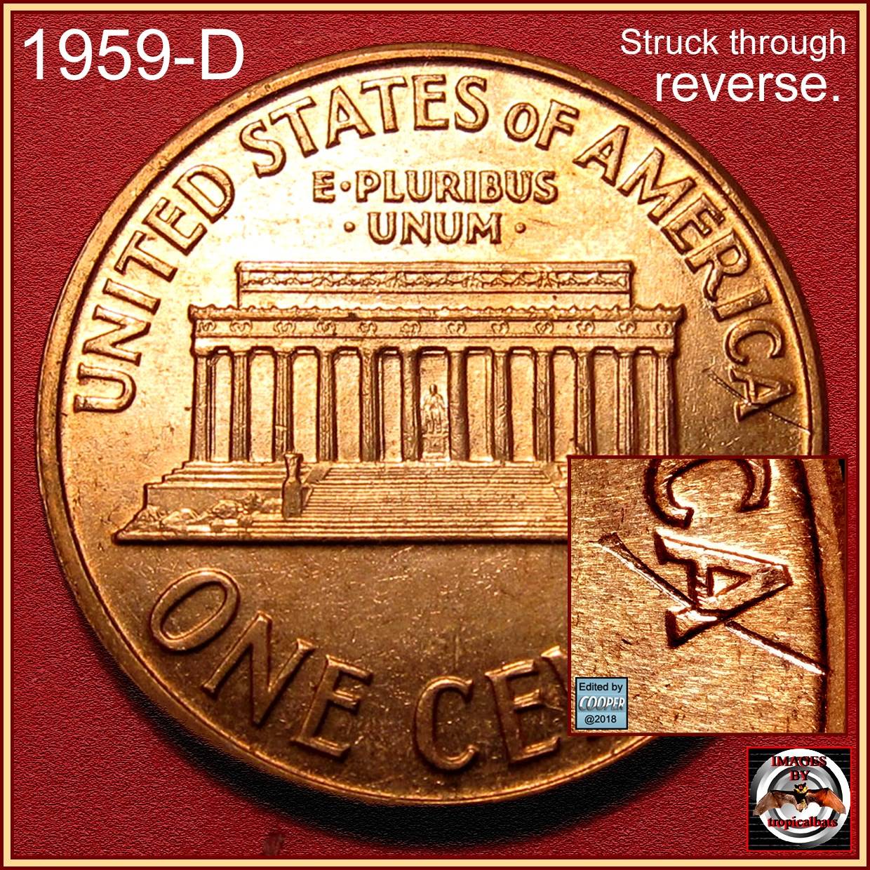 Gouges-In-All-Denominations-Many-Different-Years-In-Shape-Of-The-Letter-