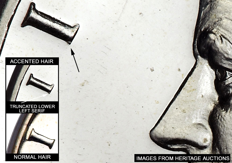 1964-Kennedy-Half....heavily-Accented-Hair?