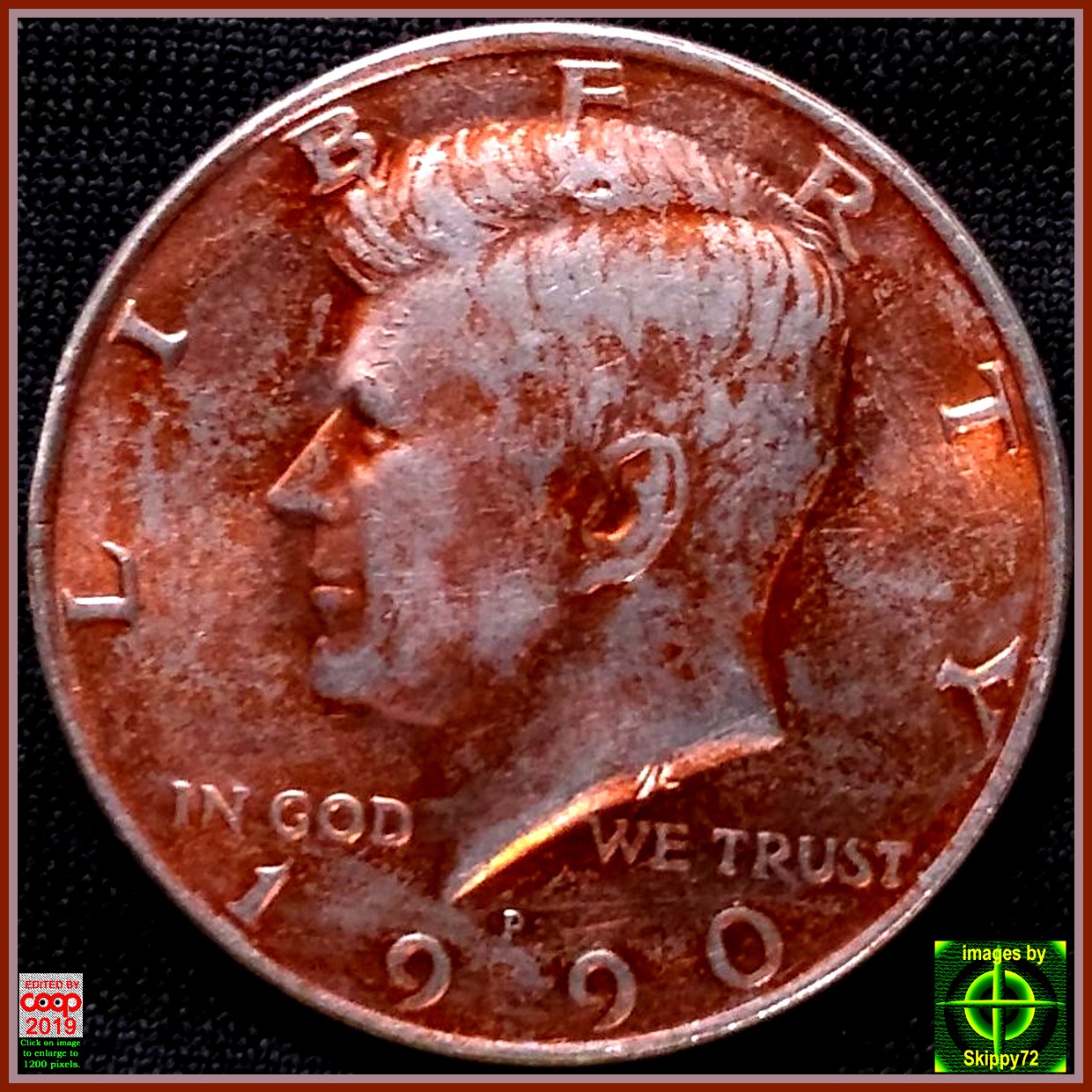 1990-P-Kennedy-Halk-Dollar/Eye-Catching