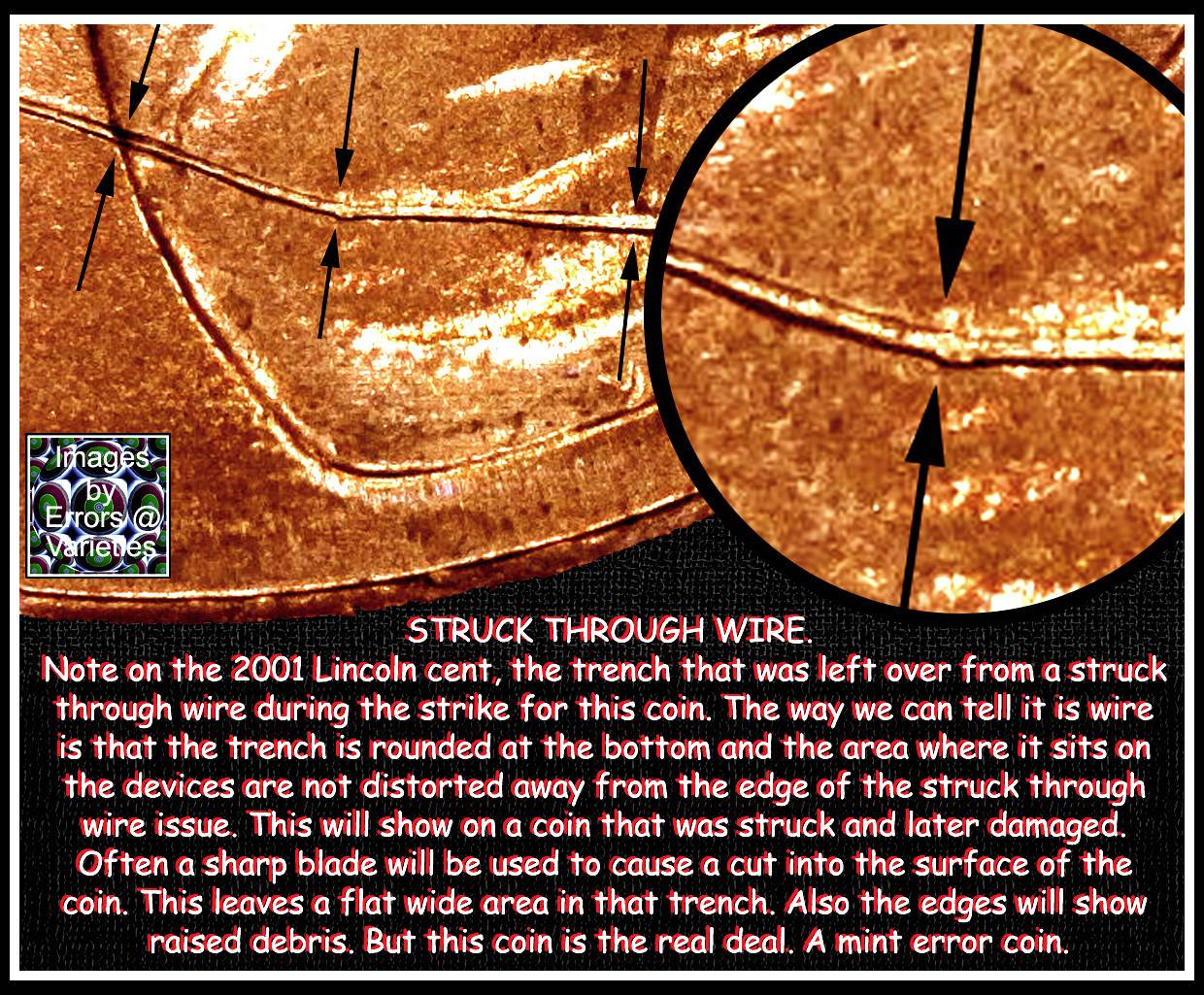 Gouges-In-All-Denominations-Many-Different-Years-In-Shape-Of-The-Letter-
