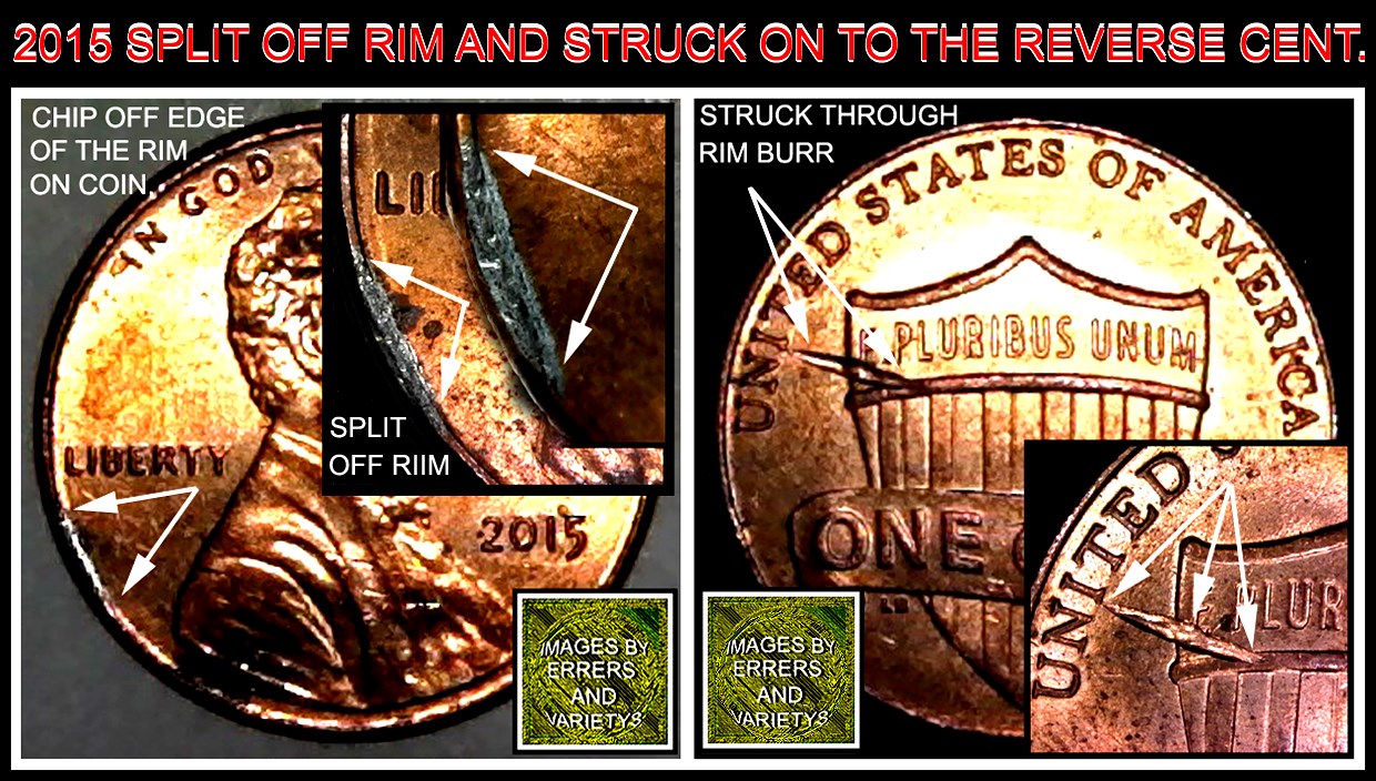 2015-P-Lincoln-Shield-Cent-Struck-Through-Huge-Rim-Burr-Found-In-1-St-Roll!