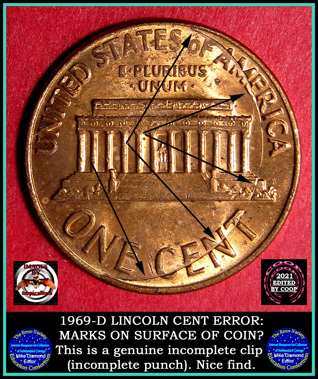 1969-D-Lincoln-Memorial-Cent-Mint-Error---Incomplete-Clip