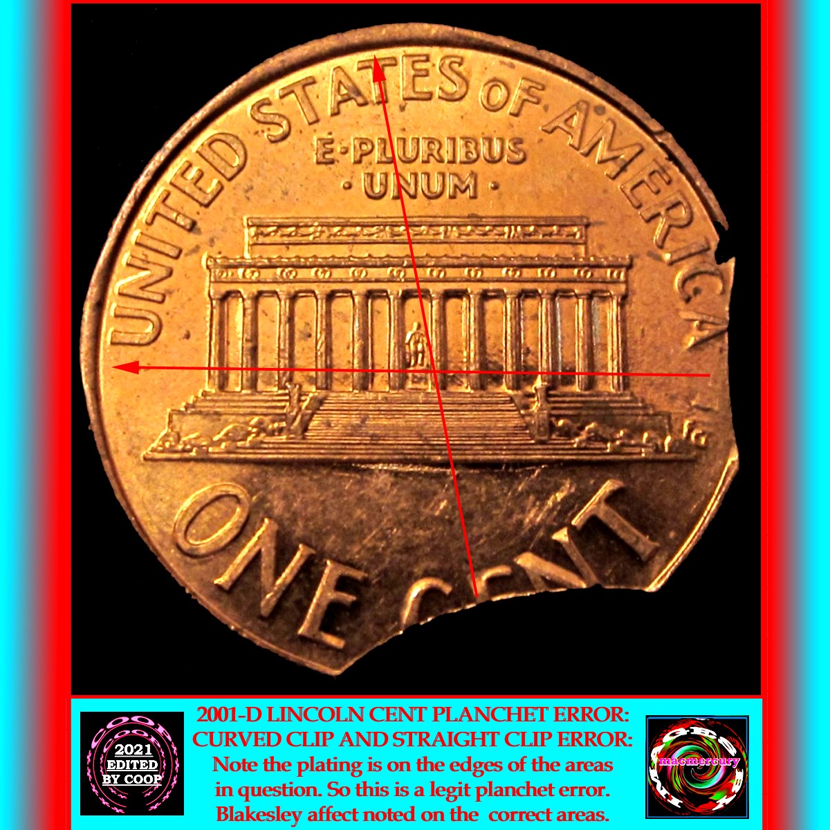 2001-D-Double-Clipped-Cent