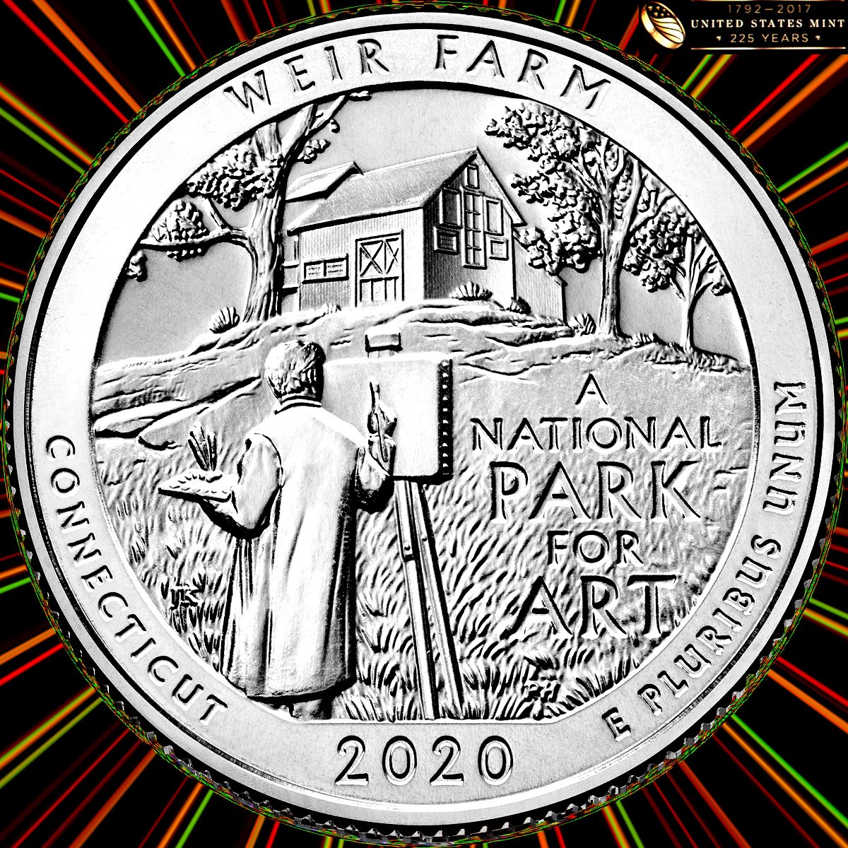 2020-Connecticut-ATB-Quarter-Die-Chip