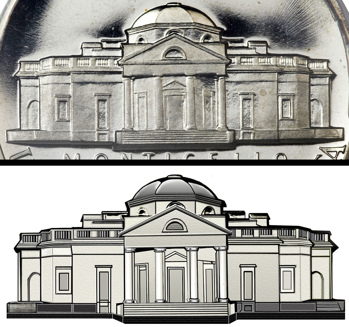 2001-P-DDR-Jefferson-Nickel-With-Damage
