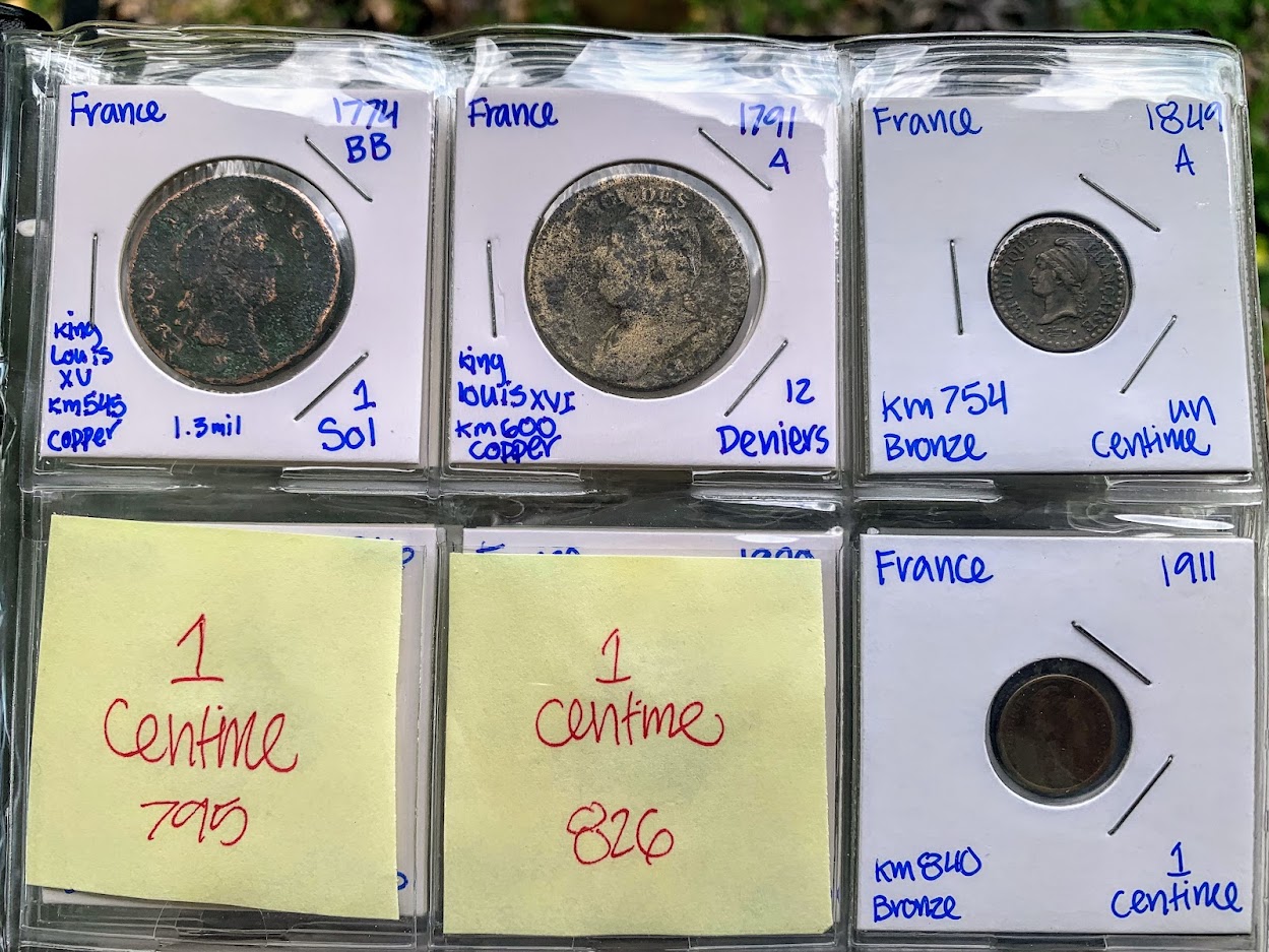 France-Type-Set!-1796-2001-1centime-To-100-Francs