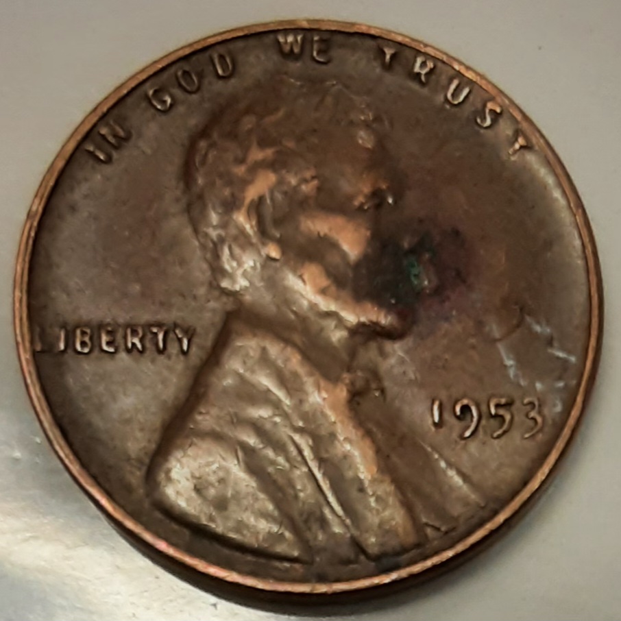 1953-Lincoln-Wheat-With-Something-On-Left-Leaf