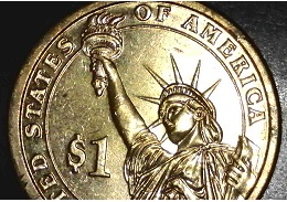 2007-James-Madison-Dollar-W/Cud-That-Looks-Like-An-Eagle