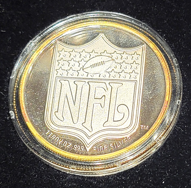 Super-Bowl-Xxx-Commemorative-Silver-Coin-Set-&-Babe-Ruth-.999-Silver-1/2-Troy-Pound-Baseball-Card